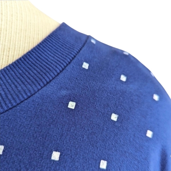 Alex Stevens Crewneck T Rex Ugly Christmas Crewneck Sweatshirt in Blue Sz Large - Picture 5 of 8